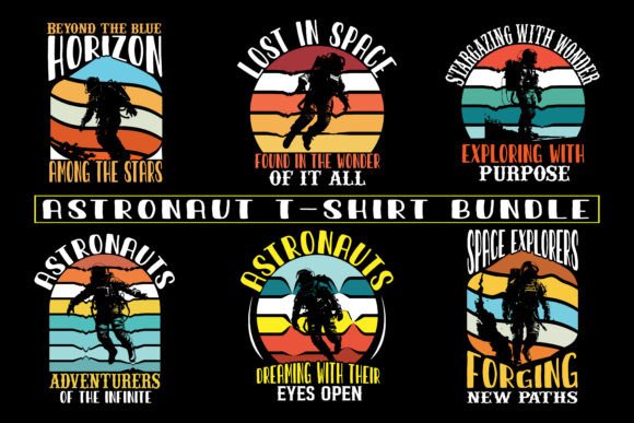 Astronaut with Planets T-Shirt Art: A Versatile Design for Space Enthusiasts and Creators