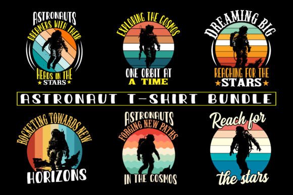 Designing with a Retro Astronaut T-Shirt Pack