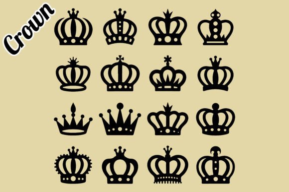 Elegant Crown Silhouette: Choosing the Right Royal Design for Your Creative Work