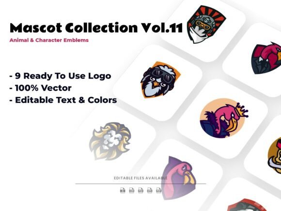 Elevate Your Visual Identity with Mascot Collection - Animal Character E for Esports and Bold Branding