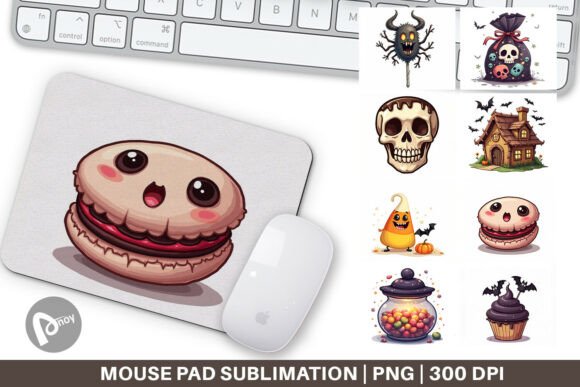 Gothic Halloween Candy Mouse Pad: A Darkly Sweet Desk Upgrade Worth Considering