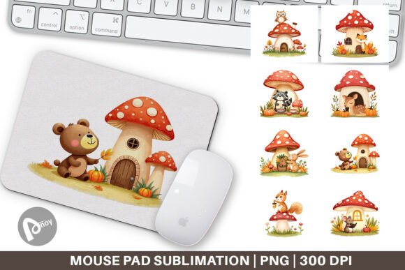 How a Mushroom Forest Friends Sublimation Mouse Pad Transforms Your Desk into a Productivity Sanctuary