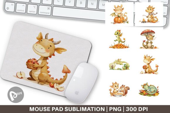 How a Sublimation Mouse Pad with Autumn Baby Dragons Can Transform Your Desk Setup