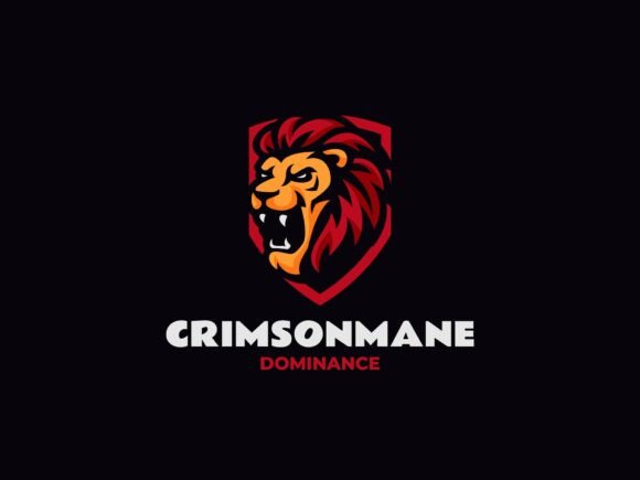 Mascot Crimson Mane Lion Logo Design: A Practical Evaluation of the Esport Emblem