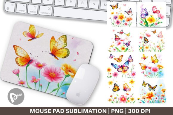 Mouse Pad Butterfly and Flower: A Thoughtful Accessory for Focused Work and Creative Spaces