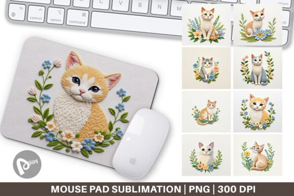 Mouse Pad Cat Embroidery: Adding Personality and Comfort to Your Workspace
