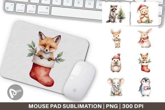 Mouse Pad Christmas Baby Animals: Festive Desk Decor That Works as Hard as You Do