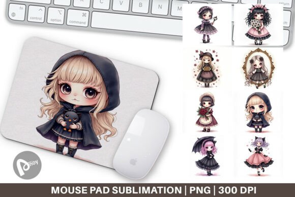Mouse Pad Gothic Lolita Dolls: A Creative Desk Accessory for Style and Function