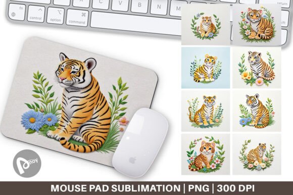 Mouse Pad Tiger Embroidery: Where Craft Meets Desktop Productivity