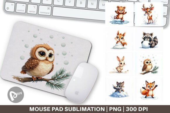 Snowy Playtime Sublimation Mouse Pad: Evaluating Fit, Quality, and Design Value