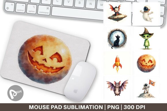 Spooky Space Cadet Mouse Pad: A Practical Evaluation of a Creative Sublimation Design Pack