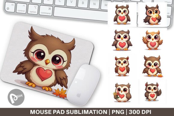 Stitched Owl Poses Mouse Pad: The Desk Upgrade That Quietly Boosts Your Focus