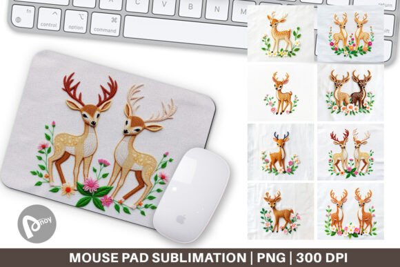 The Art of the Desktop: Why a Deer Embroidery Mouse Pad Elevates Your Workspace