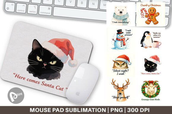Transform Your Desk Setup with a Mouse Pad Anti Christmas Grumpy Design That Balances Personality and Productivity