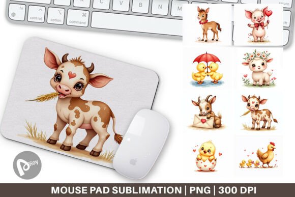 Vintage Farm Sweethearts Mouse Pad: A Practical Upgrade for Your Daily Workspace