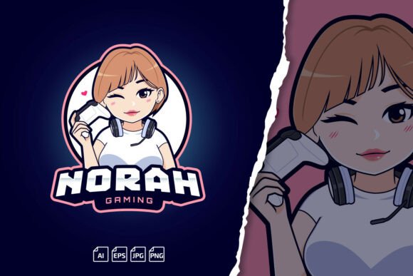 Why a Brunette Short Hair Gamer Girl Logo Elevates Your Streaming and eSports Brand